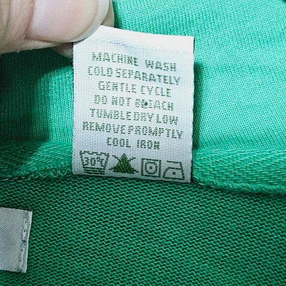 Orvis Zip Sweatshirt Hoodie Green Front Pockets Outdoor Wear Casual Women's Sz L - Picture 5 of 5